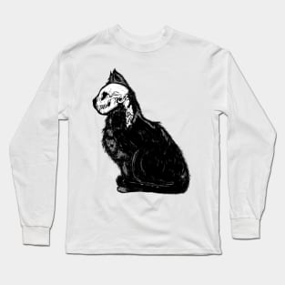 Kitty Cat Skull Long Sleeve T-Shirt